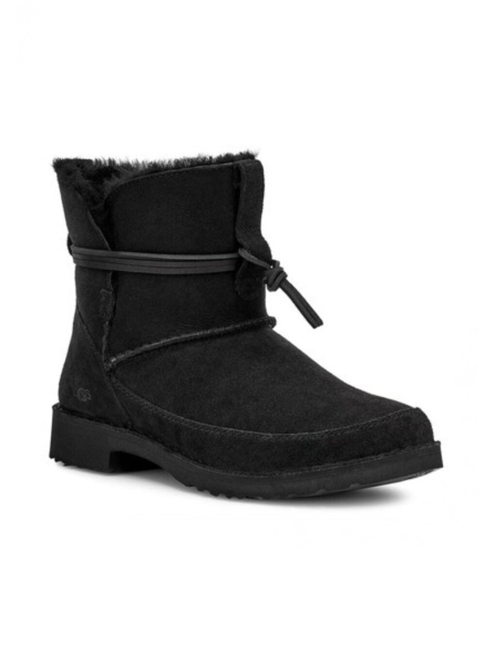 New! UGG Esther Ankle Bootie Black Suede Size 5 1103809 DD36